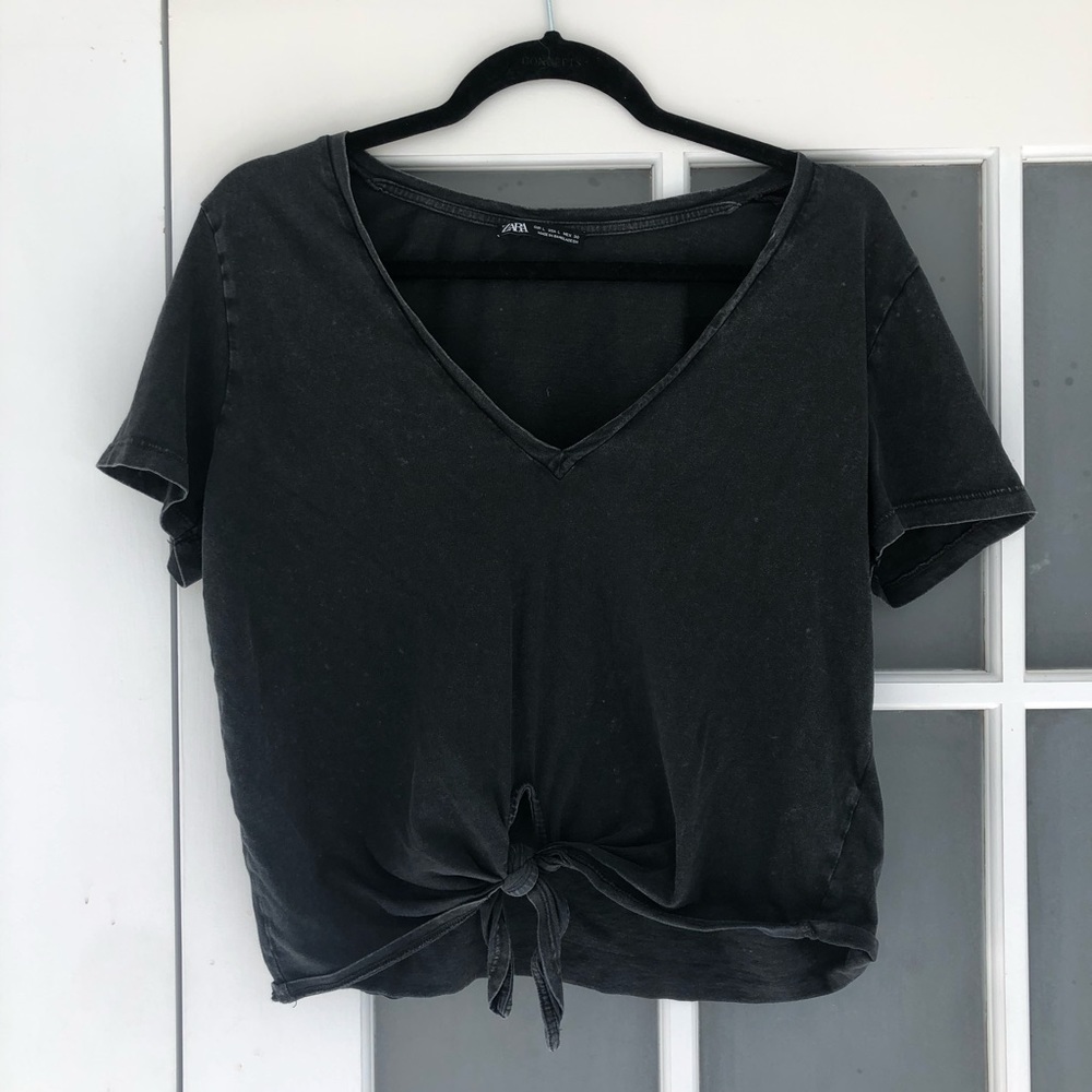 Zara crop top. Sz large.